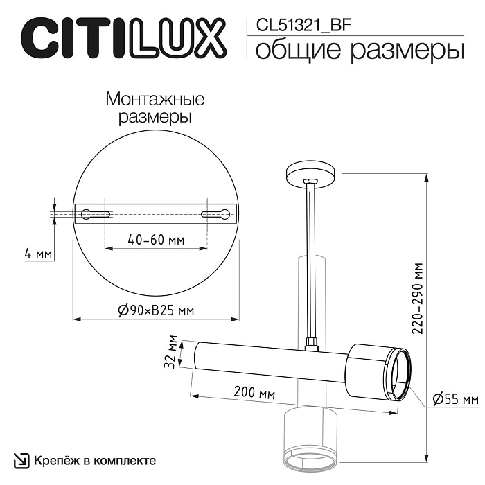 Спот CITILUX CL51321_BF