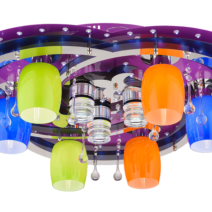 Люстра Sfera Sveta 8355/6+3 VT+CR MIX(Белый плафон в комплекте)